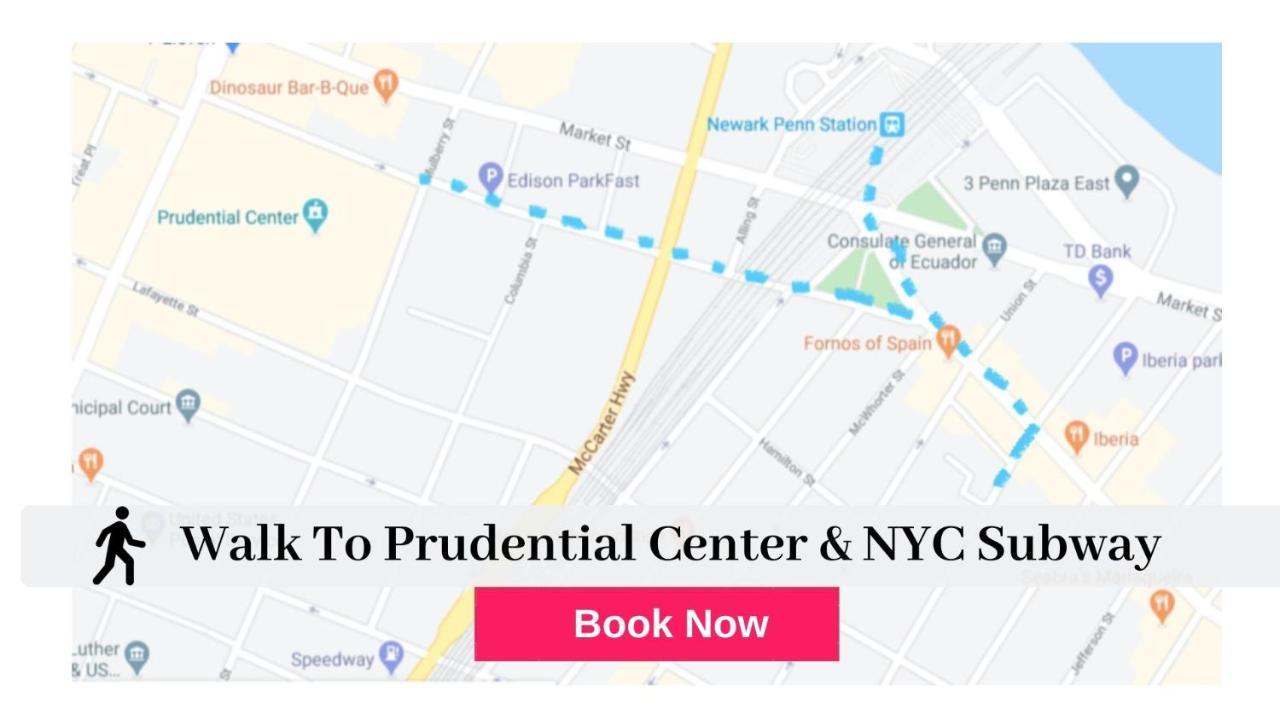 Best Nyc House★2 Blocks To Subway-Prudential Center✈︎Ewr 10 Min Villa Newark Exterior foto